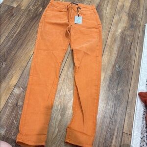 Women’s mid rise beautiful orange jeans